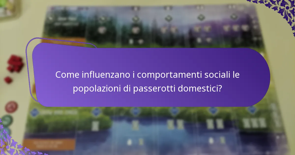 Dove vivono tipicamente i passerotti domestici?