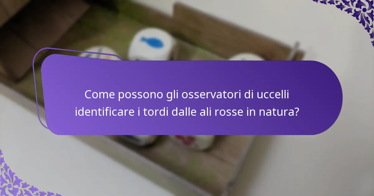 Qual è l’habitat del tordo dalle ali rosse?