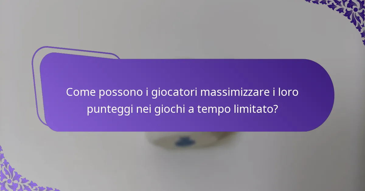 Quali variazioni esistono nei sistemi di punteggio tra diversi giochi a tempo limitato?