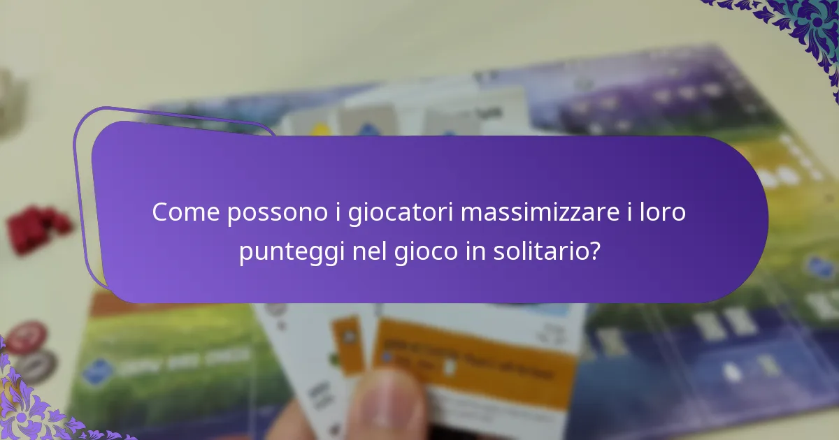 Come possono i giocatori massimizzare i loro punteggi nel gioco in solitario?