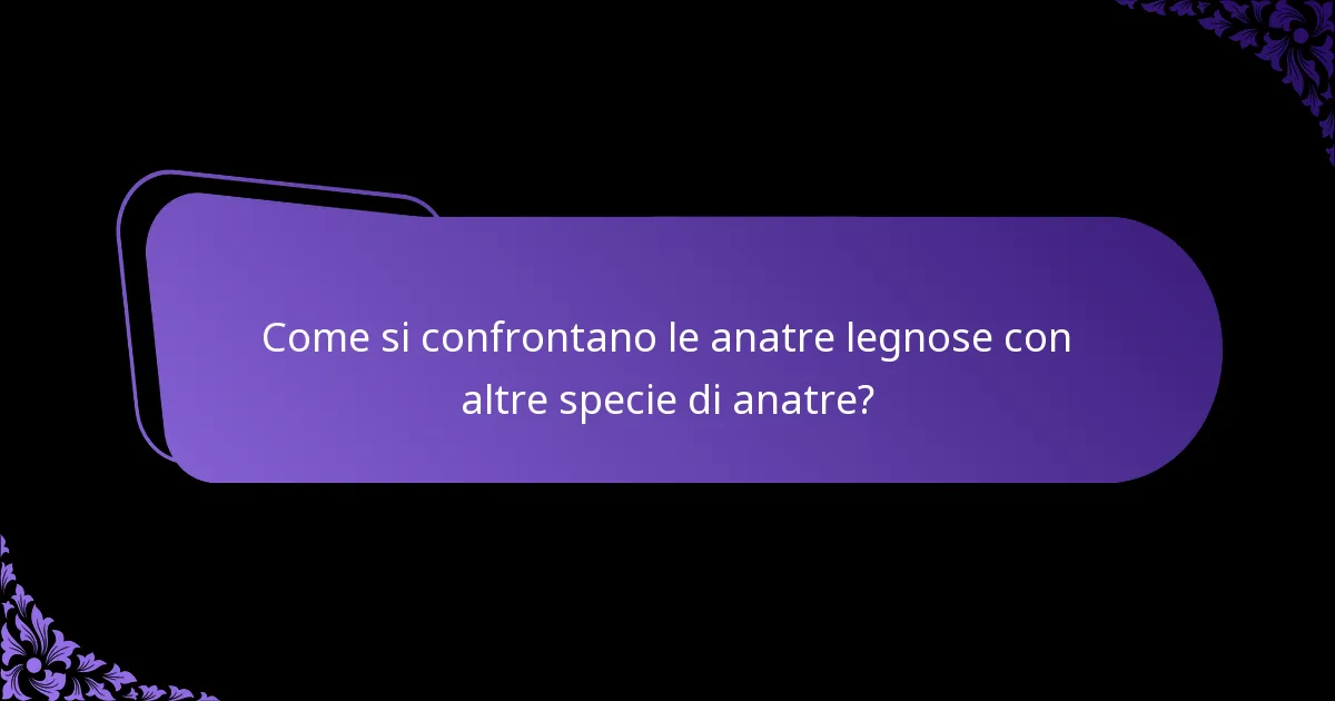 Di cosa si nutrono le anatre legnose?