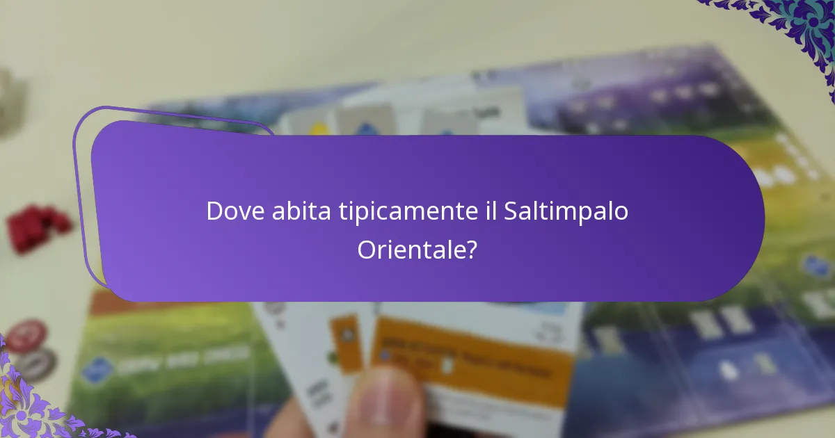 Come si riproduce il Saltimpalo Orientale?