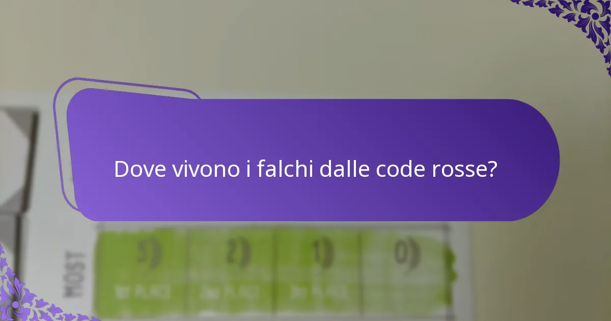 Come nidificano i falchi dalle code rosse?