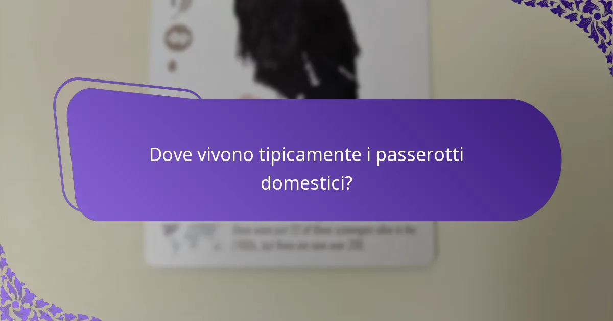 Come influenzano i comportamenti sociali le popolazioni di passerotti domestici?