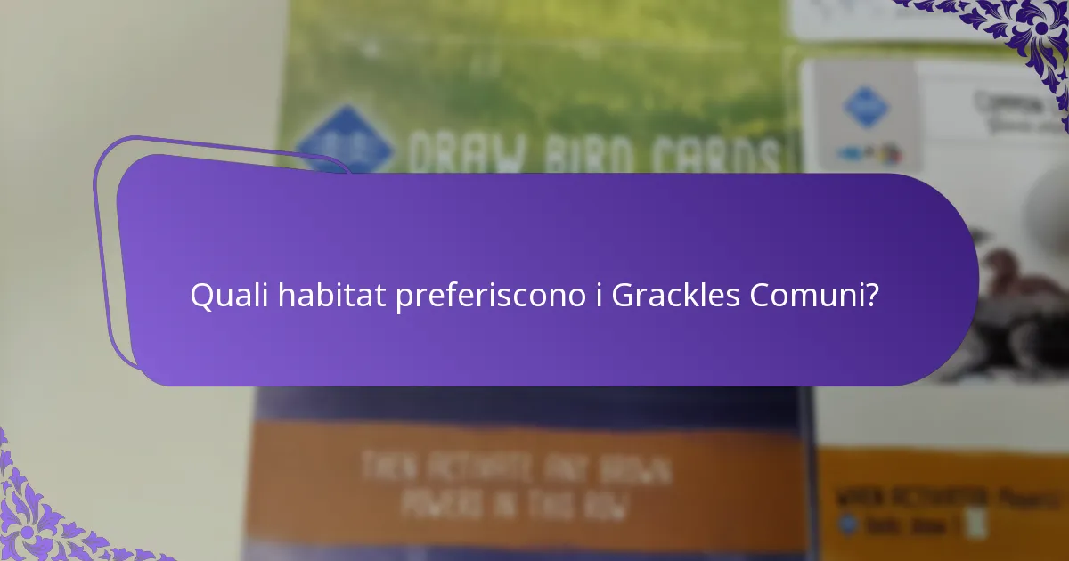 Come si adattano i Grackles Comuni ai cambiamenti ambientali?