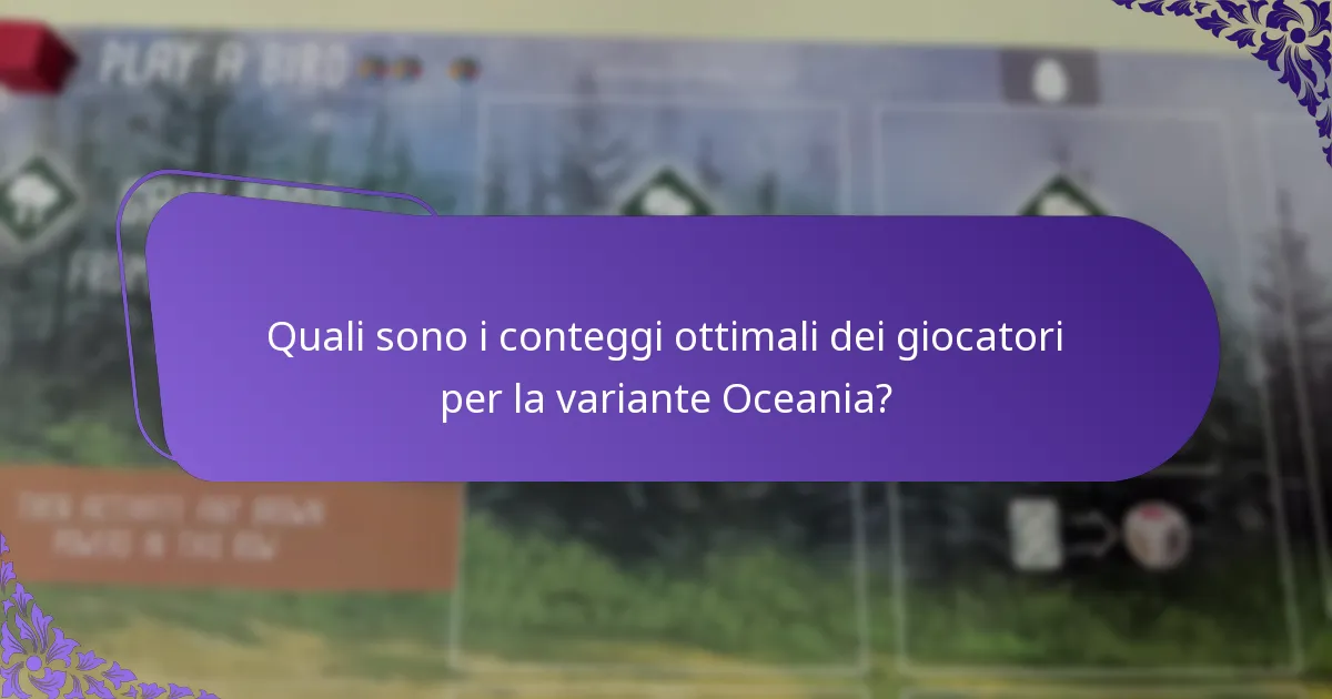 Come si confronta la variante Oceania con altre varianti regionali?