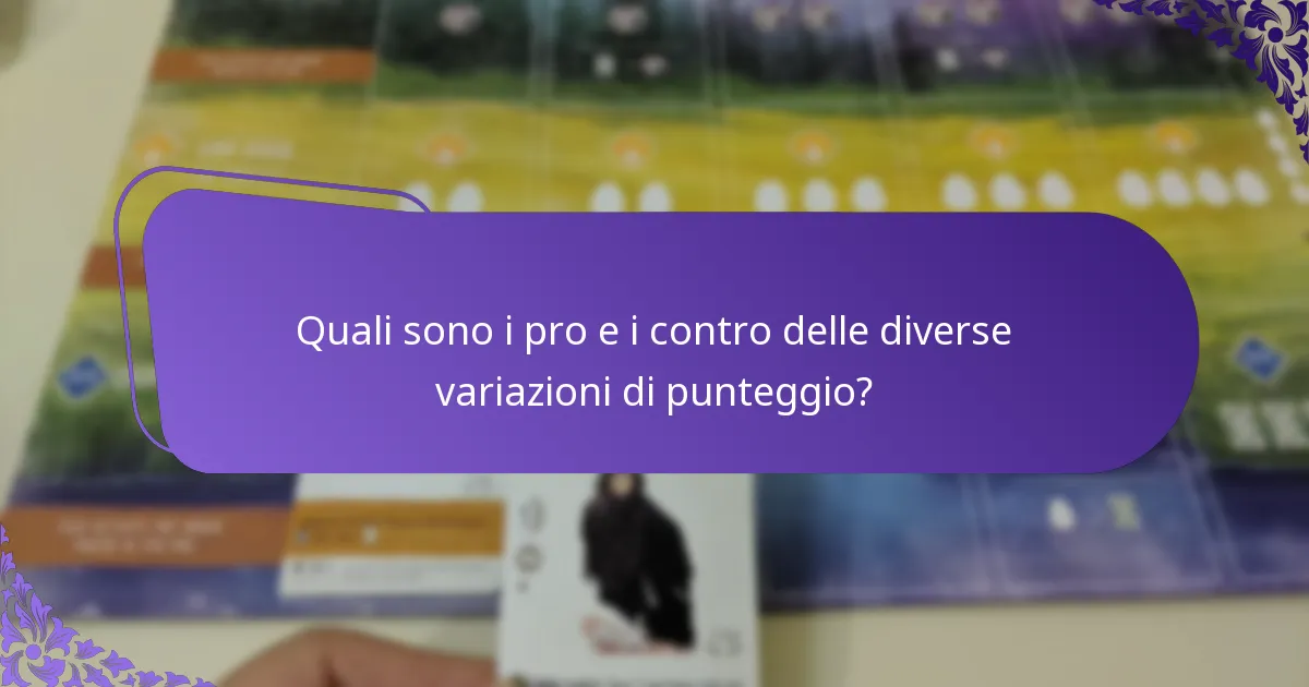 Come può essere regolato il punteggio per il gioco informale?
