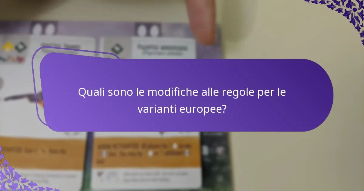 Quali risorse supportano le varianti di setup per l’Europa?